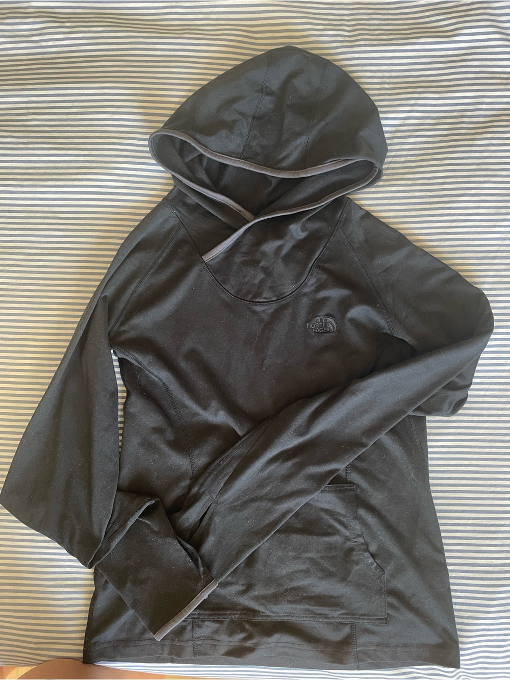 The North Face Black Pullover Hoodie with Subtle Logo